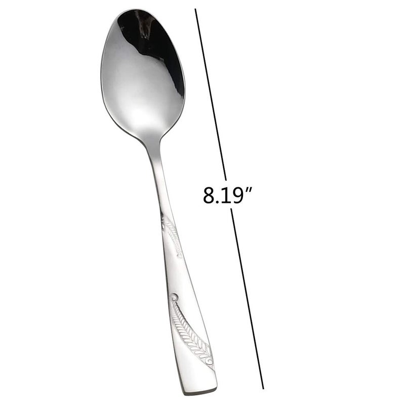 Nicesh 16-Piece Stainless Steel Dinner Spoons, 8.19-Inch - Image 3
